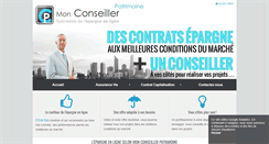Desktop Screenshot of monconseillerpatrimoine.fr