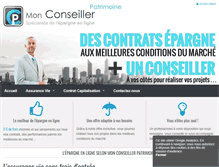 Tablet Screenshot of monconseillerpatrimoine.fr